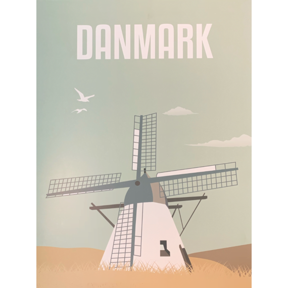 Plakat, Danmark - Mølle Plakat, Danmark - Mølle