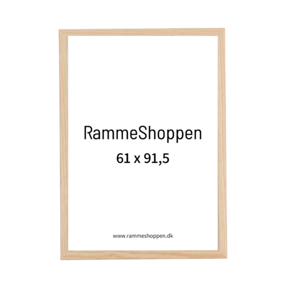 Massiv egetræsramme, smal - 61 x 91,5 cm - Type 320