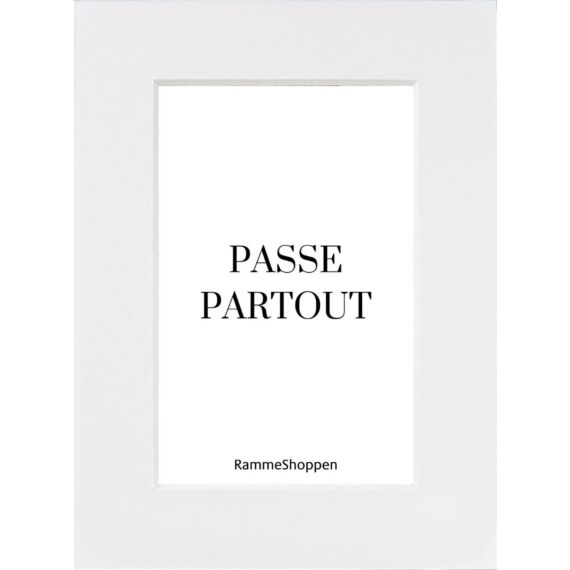 porcelæn hvid passepartout i specialmål